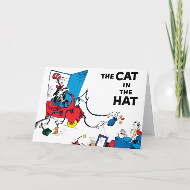 Dr Seuss | Katt i Hat Cleans Up Kort (Framsida)