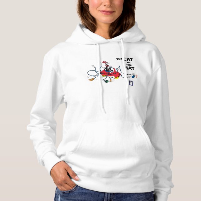 Dr Seuss | Katt i Hat Cleans Up T Shirt (Framsida)