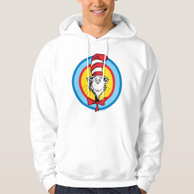 Dr Seuss | Katt i Hat Head Graphic Hoodie (Framsida)