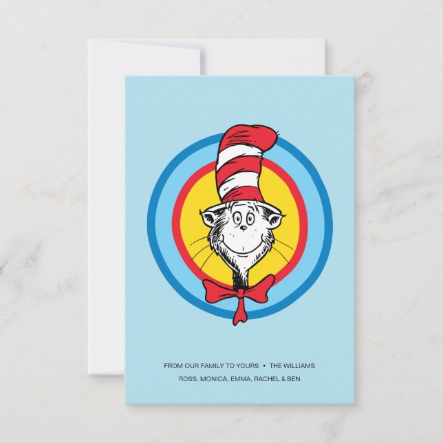 Dr Seuss | Katt i Hat Head Graphic Kort (Framsida)