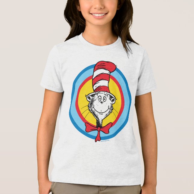Dr Seuss | Katt i Hat Head Graphic T Shirt (Framsida)