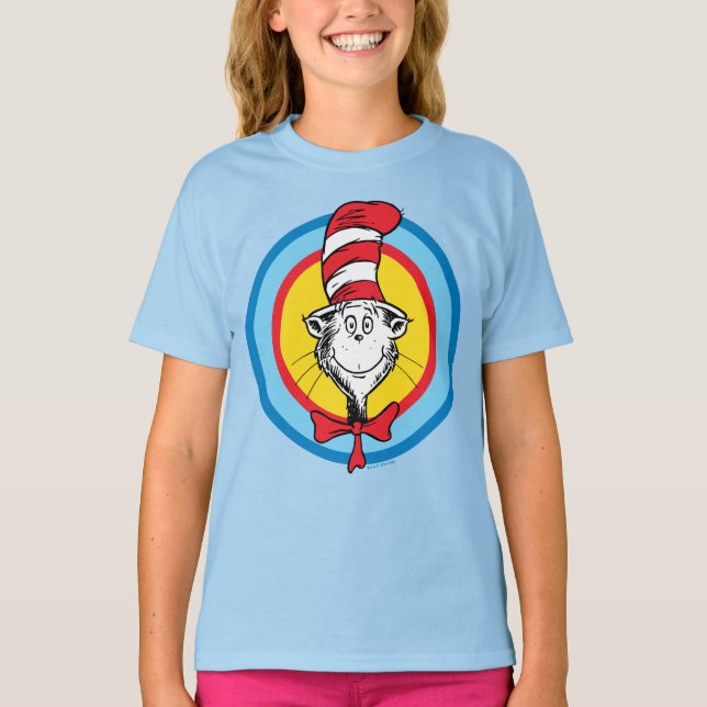 Dr Seuss | Katt i Hat Head Graphic T Shirt (Framsida)