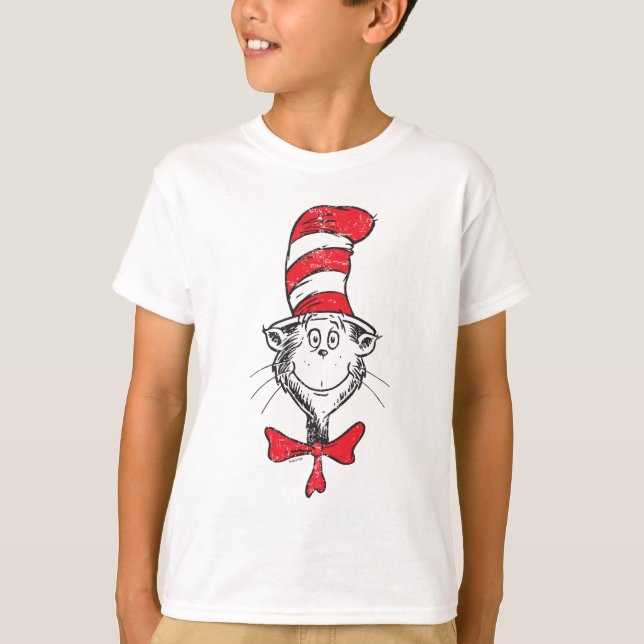 Dr Seuss | Katt i Hat Head - Vintage Tröja (Framsida)