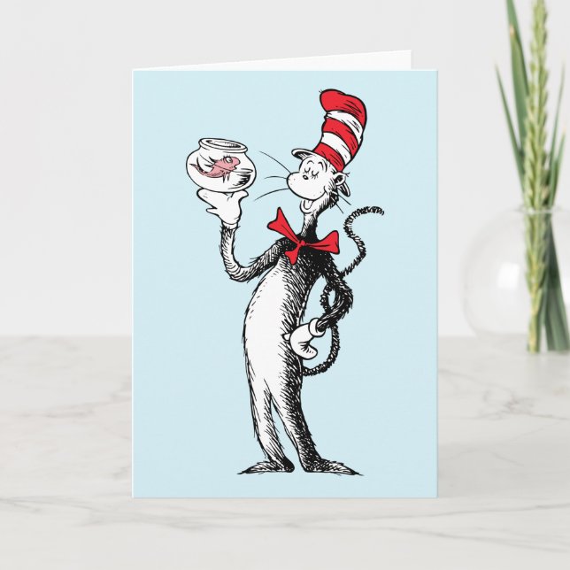 Dr Seuss | Katt i Hat & Krinklebin Kort (Framsida)