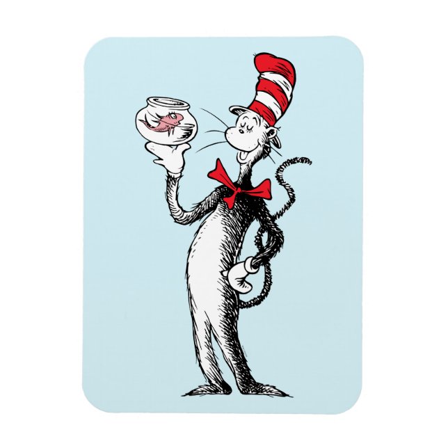Dr Seuss | Katt i Hat & Krinklebin Magnet (Vertikal)