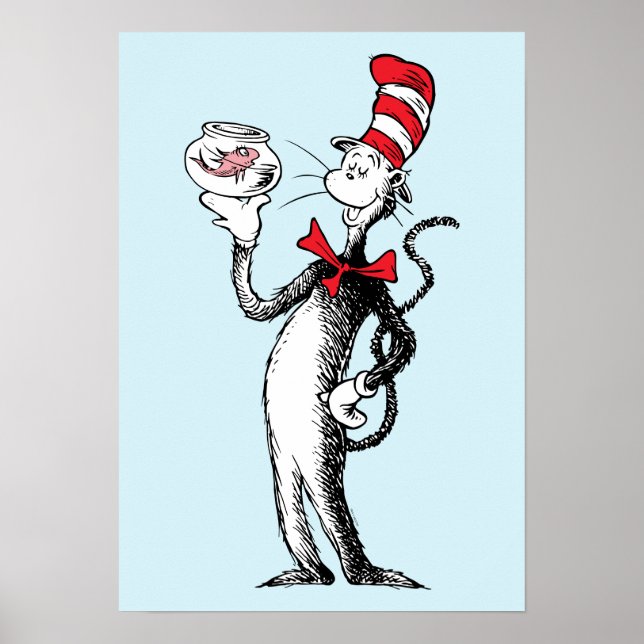 Dr Seuss | Katt i Hat & Krinklebin Poster (Framsidan)