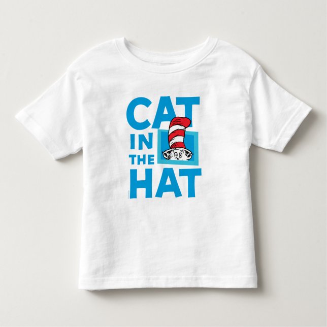 Dr Seuss | Katt i Hat-Logotypen T Shirt (Framsida)