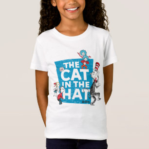 Dr Seuss  Katt i Hat-Logotypen - tecken T-shirt