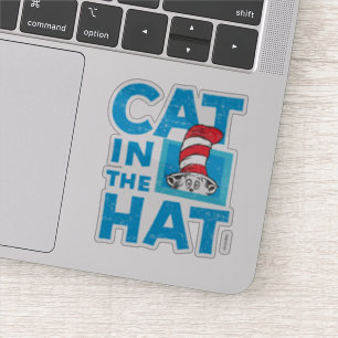Dr Seuss  Katt i Hat-Logotypen - Vintage Klistermärken