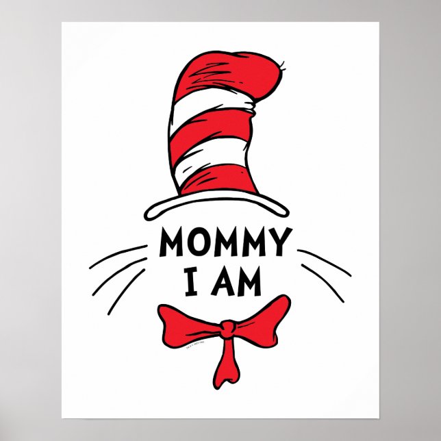 Dr Seuss | Katt i Hat - Mamma I är Poster (Framsidan)