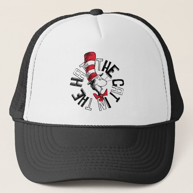 Dr Seuss | Katt i Hat Round Art Keps (Framsida)