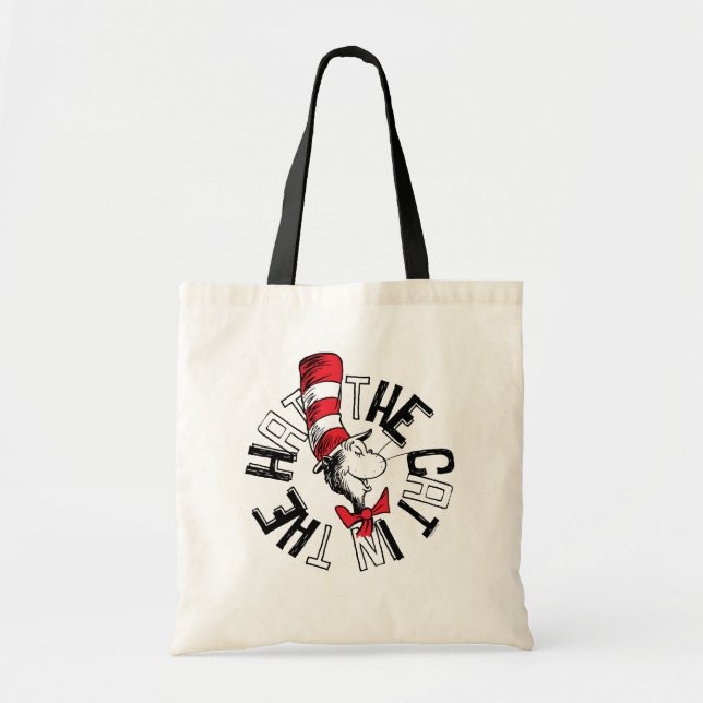 Dr Seuss | Katt i Hat Round Art Tygkasse (Framsidan)