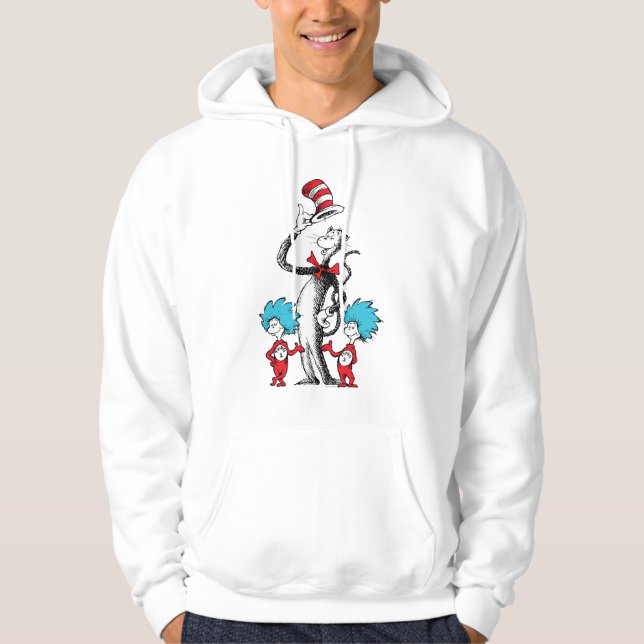 Dr Seuss | Katt i Hat, Sak One och Sak 2 Hoodie (Framsida)