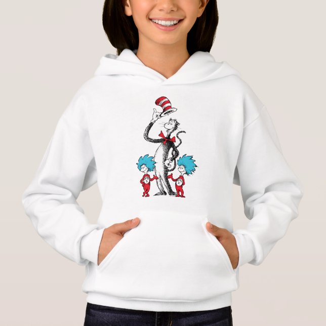 Dr Seuss | Katt i Hat, Sak One och Sak 2 T Shirt (Framsida)