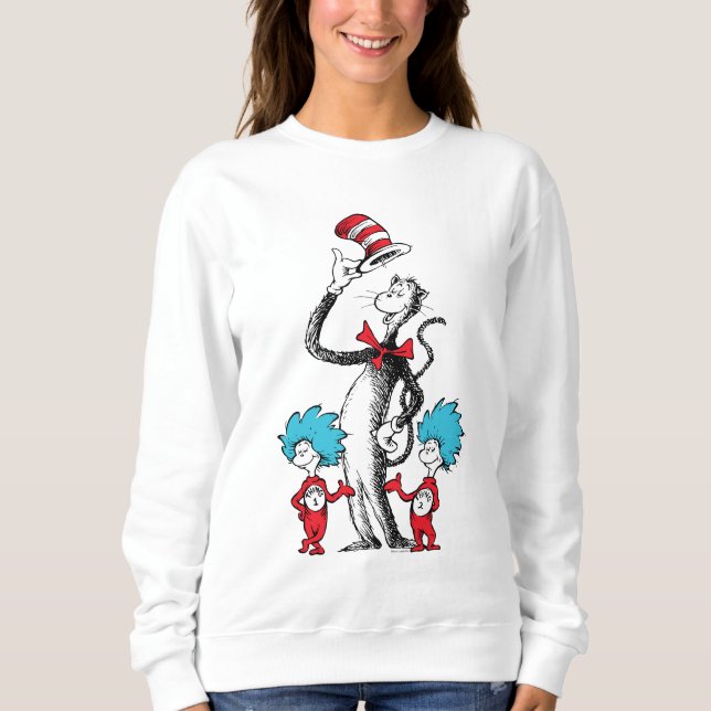Dr Seuss | Katt i Hat, Sak One och Sak 2 T Shirt (Framsida)