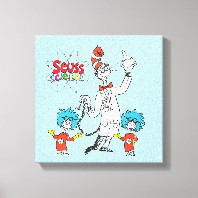 Dr Seuss | Katt i Hat Seuss Science Canvastryck (Framsida)