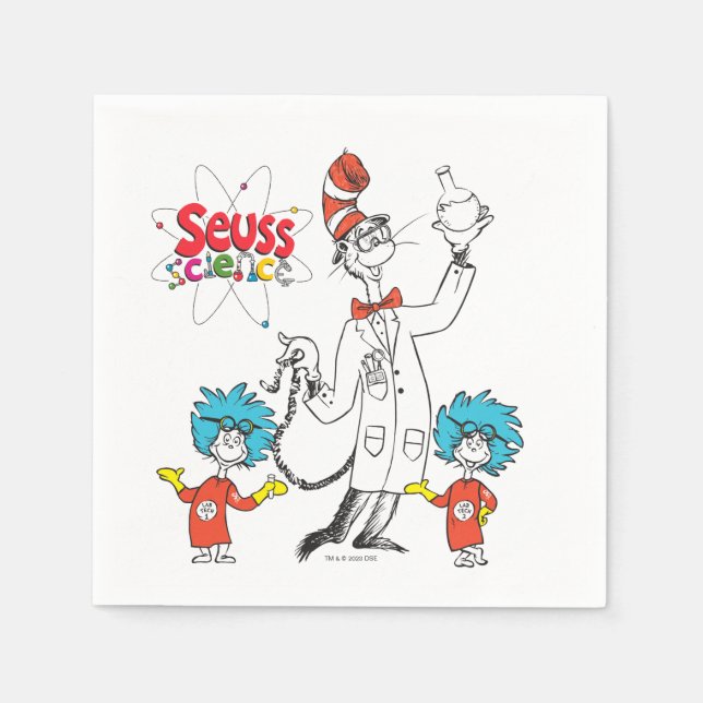 Dr Seuss | Katt i Hat Seuss Science Pappersservett (Framsidan)