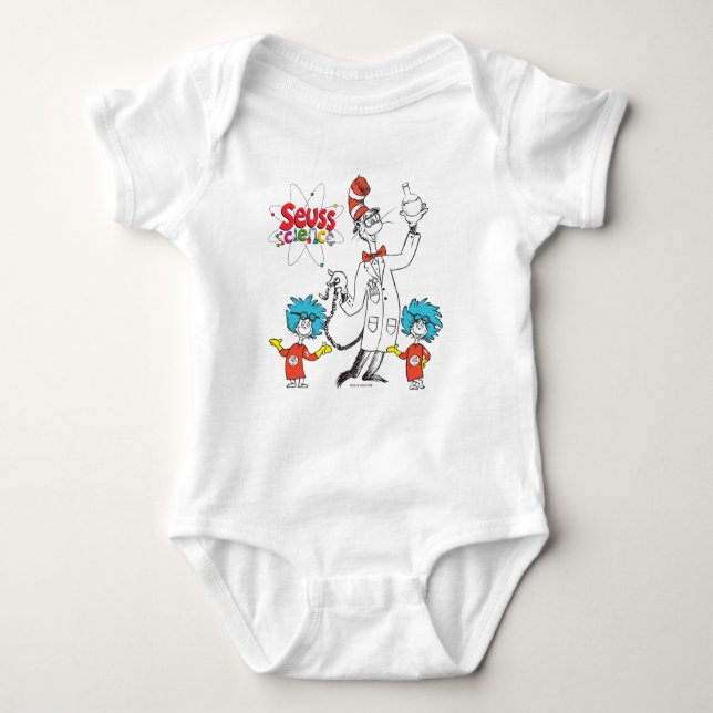 Dr Seuss | Katt i Hat Seuss Science T Shirt (Framsida)