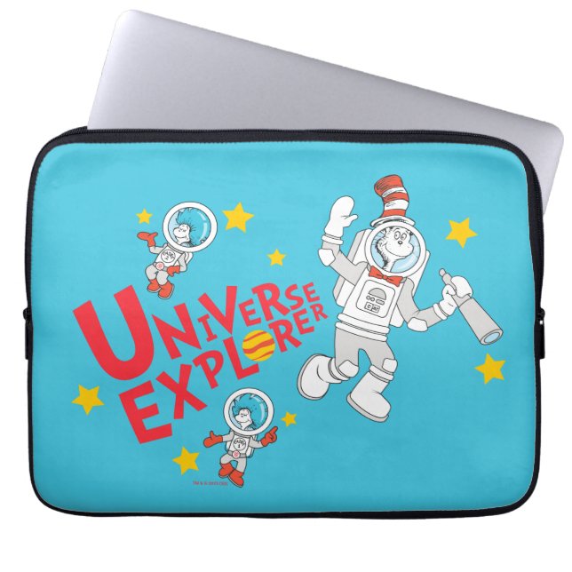 Dr Seuss | Katt i Hat Universe Explorer Laptop Fodral (Framsidan)