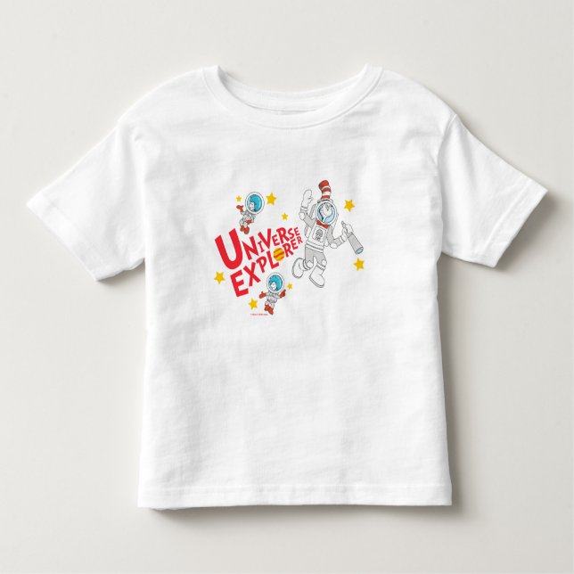 Dr Seuss | Katt i Hat Universe Explorer T Shirt (Framsida)
