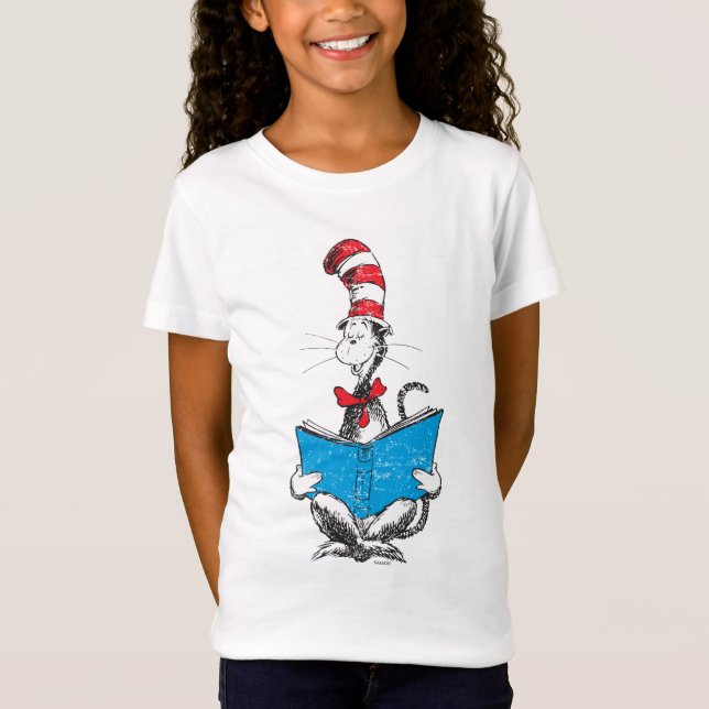 Dr Seuss| Katt i hatt - läsning Tröja (Framsida)