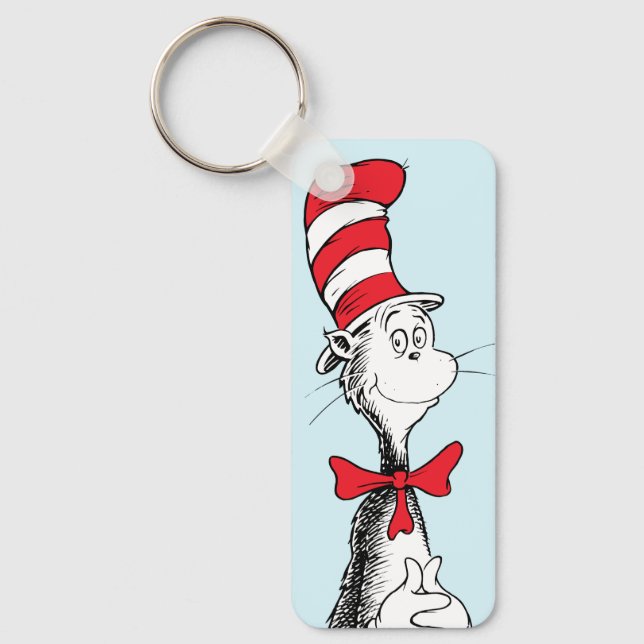 Dr. Seuss katt i hatten stående lång Nyckelring (Framsida)