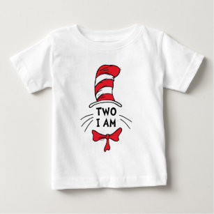 Dr Seuss   Katt i hatten - två jag är födelsedag T Shirt