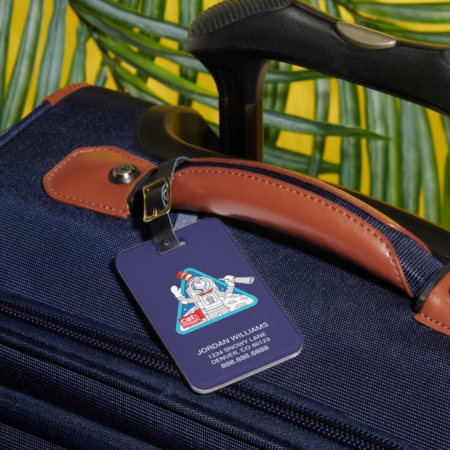 Dr Seuss | Katt i Rymden-grafiken Måne Bagagebricka (Framsida Insitu 1)