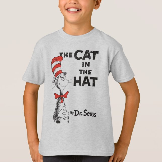Dr Seuss | Katten i Hat Bok Tee (Framsida)
