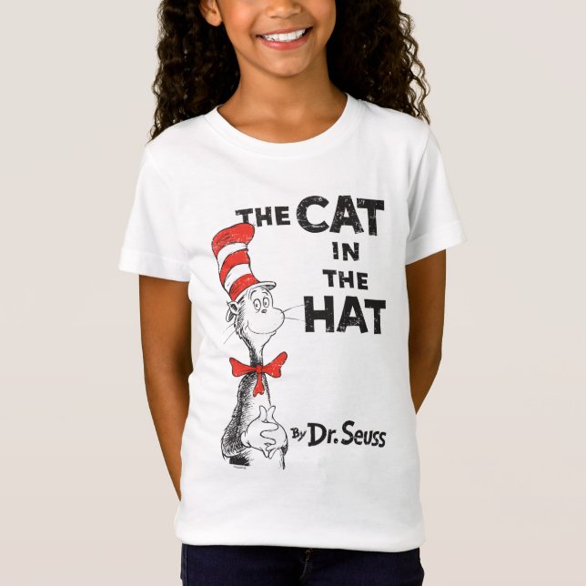 Dr Seuss | Katten i Hat Bok Tee Shirt (Framsida)