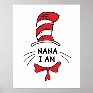 Dr Seuss   Katten i Hat - Nana I är Poster