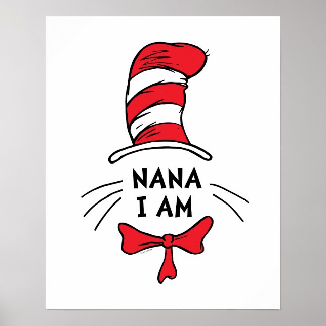 Dr Seuss | Katten i Hat - Nana I är Poster (Framsidan)