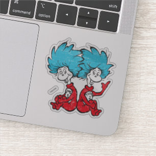 Dr Seuss  Katten i Hat - Sak 1, Sak 2 Klistermärken