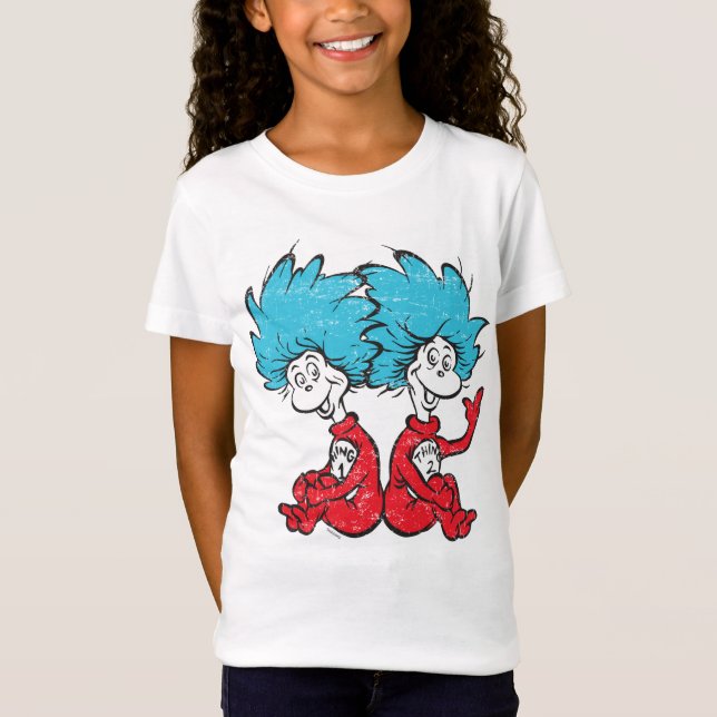 Dr Seuss| Katten i Hat - Sak 1, Sak 2 Tee (Framsida)