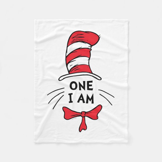 Dr. Seuss | Katten i hatten - Ett jag är Fleecefilt (Framsidan)