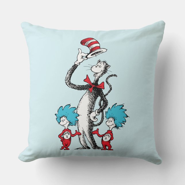 Dr. Seuss | Katten i hatten, Ett och Två Kudde (Framsida)