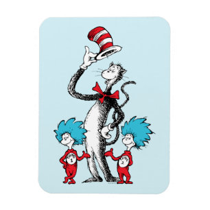 Dr. Seuss Katten i hatten, Ett och Två Magnet