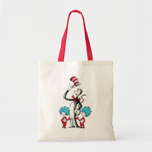 Dr. Seuss | Katten i hatten, Ett och Två Tygkasse (Framsidan)