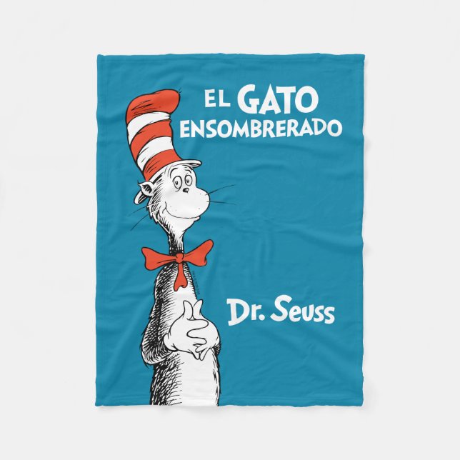 Dr. Seuss Katten i hatten Fleecefilt (Framsidan)