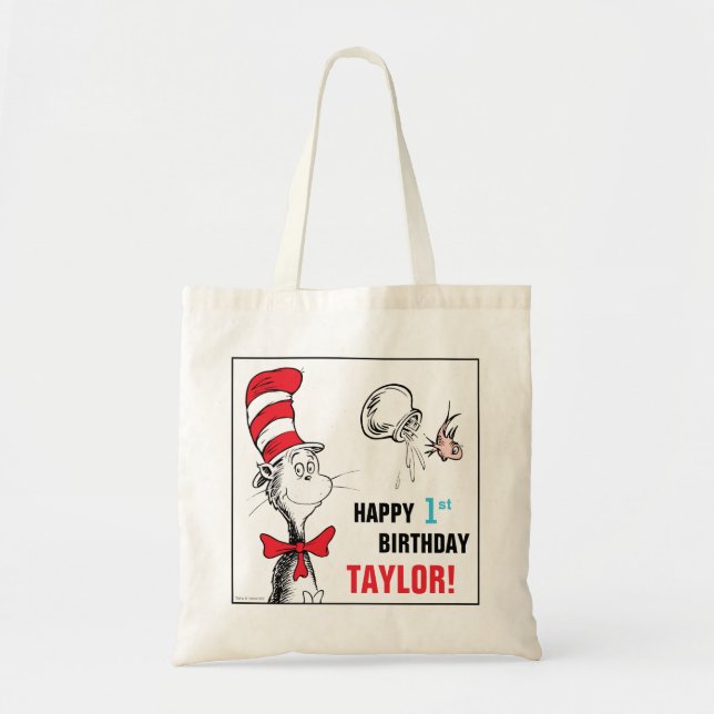 Dr. Seuss | Katten i hatten födelsedag Tygkasse (Framsidan)