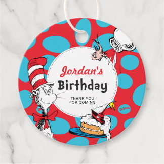 Dr. Seuss Katten i hatten födelsedagspresent Gåvor Etiketter
