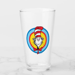 Dr. Seuss Katten i hatten-huvud-grafik Glaskopp