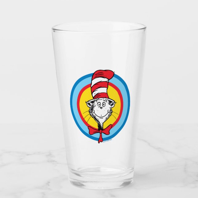 Dr. Seuss | Katten i hatten-huvud-grafik Glaskopp (Framsida)
