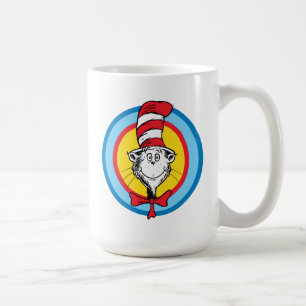 Dr. Seuss Katten i hatten-huvud-grafik Kaffemugg