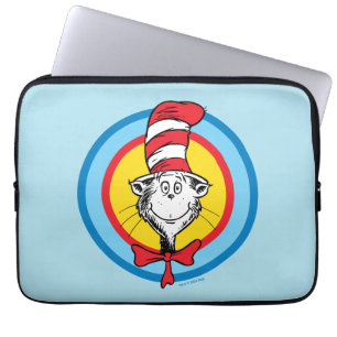 Dr. Seuss Katten i hatten-huvud-grafik Laptop Fodral