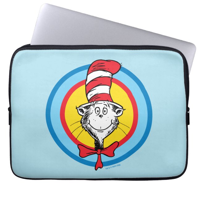 Dr. Seuss | Katten i hatten-huvud-grafik Laptop Fodral (Framsidan)