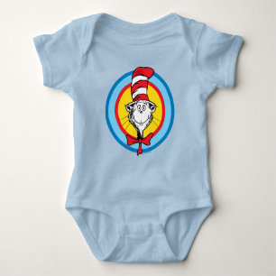 Dr. Seuss Katten i hatten-huvud-grafik T Shirt