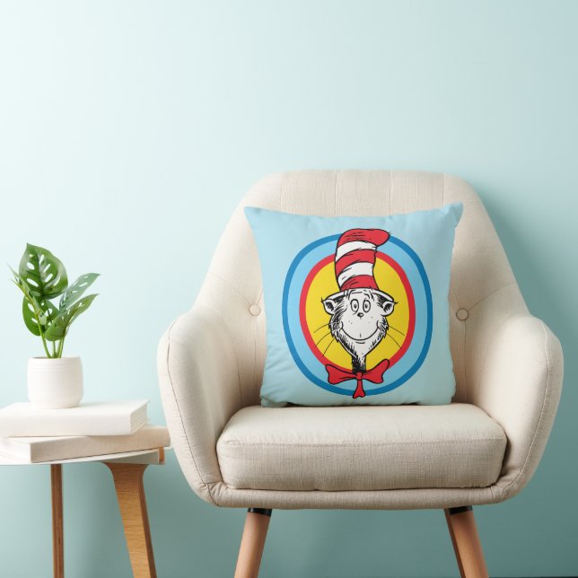 Dr. Seuss | Katten i hatten-huvudgrafik Kudde (Stol)