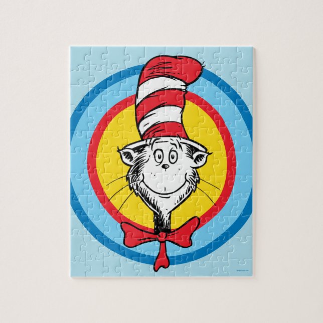 Dr. Seuss | Katten i hatten-huvudgrafik Pussel (Vertikal)