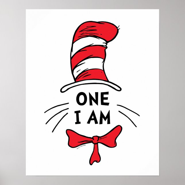 Dr. Seuss | Katten i hatten - Jag är en Poster (Framsidan)